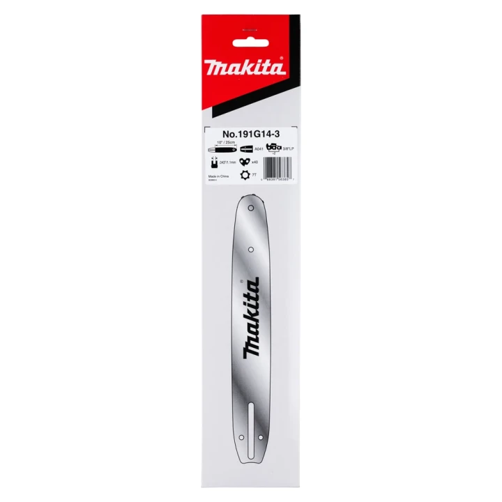 Guide tronçonneuse Makita 25cm 3/8'' 1,1mm - 191G14-3, 161846-0