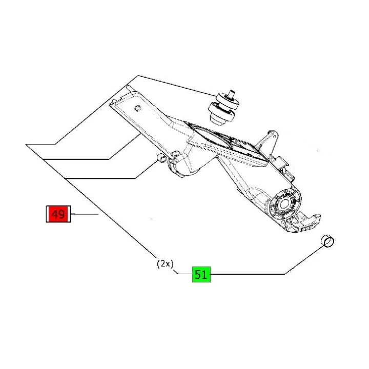 Transmission Festool KS 88, KS 120 - 205177