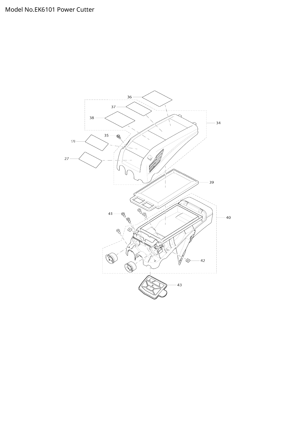 Pièces détachées découpeuse Makita EK6101