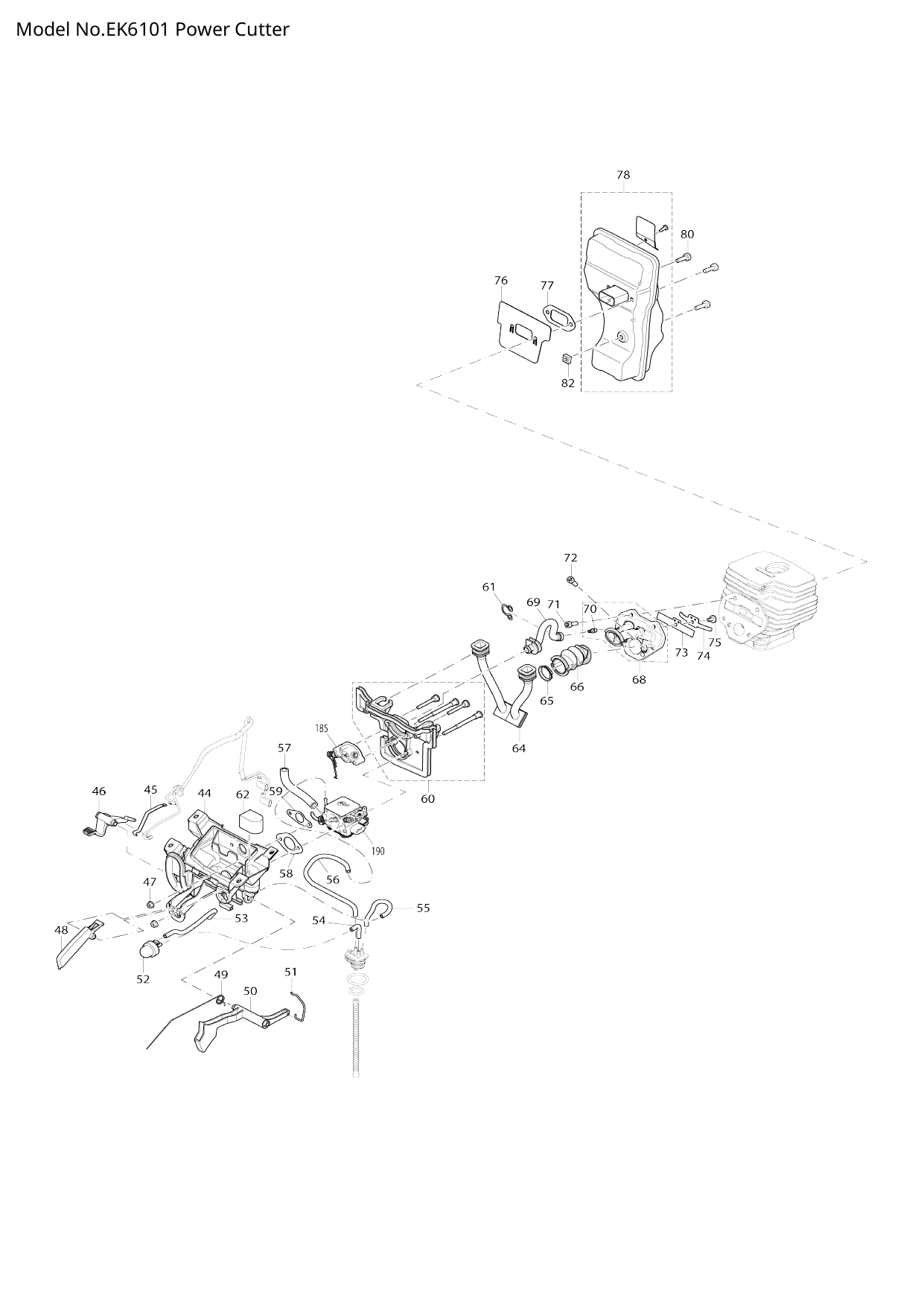 Pièces détachées découpeuse Makita EK6101