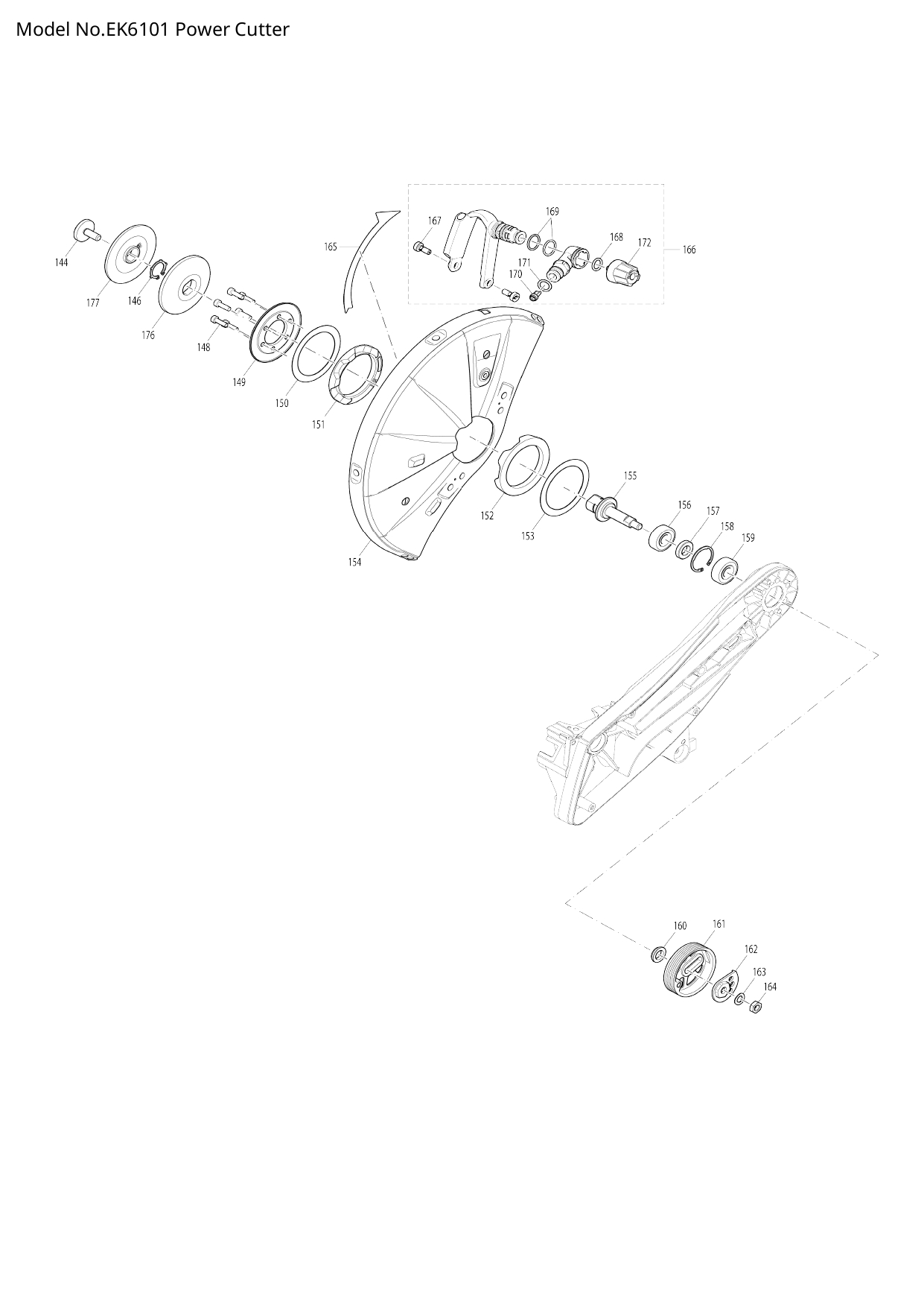 Pièces détachées découpeuse Makita EK6101
