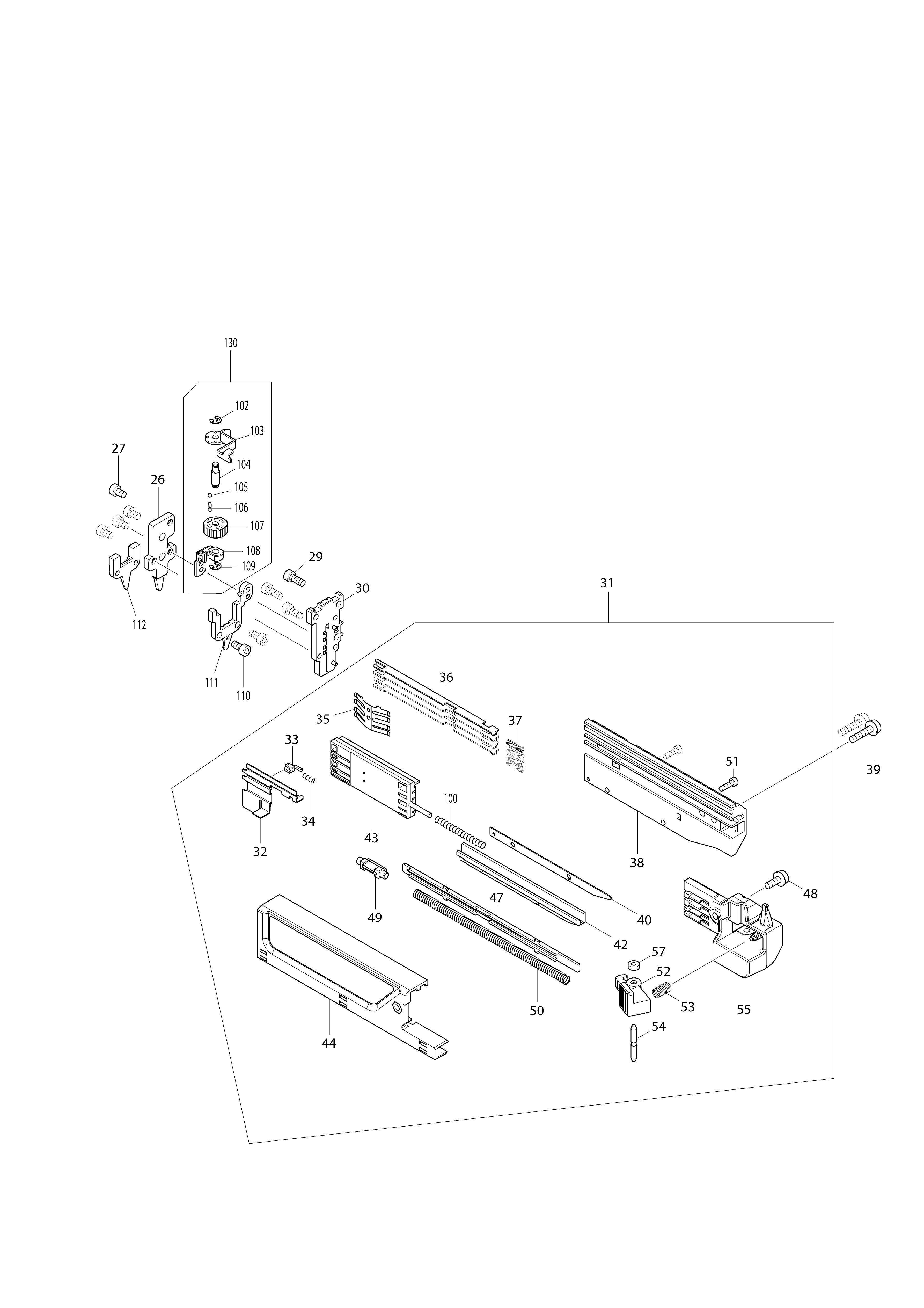 Pièces détachées Cloueur Makita DPT353