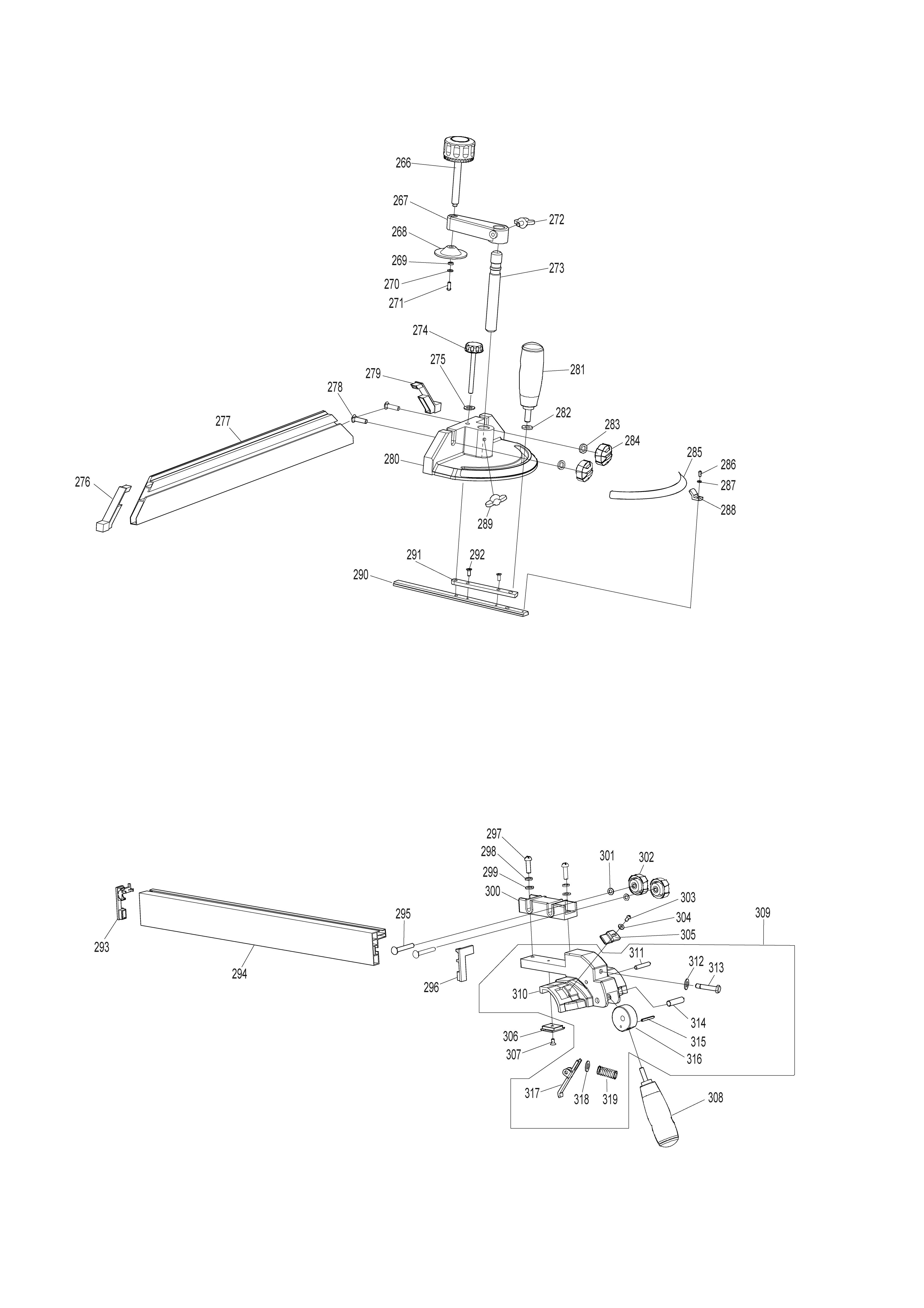 Pièces détachées Scie sur table Makita MLT100N