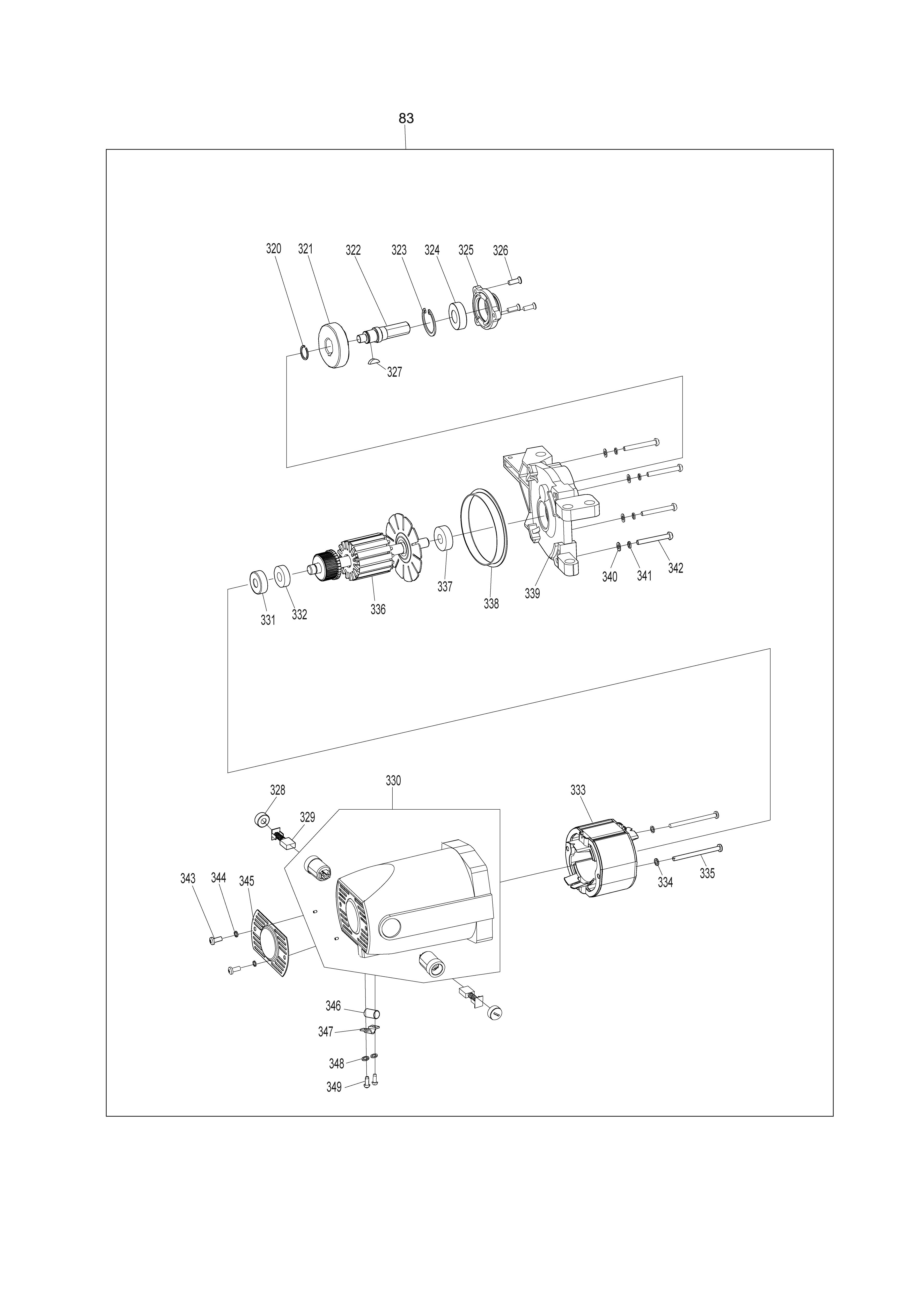 Pièces détachées Scie sur table Makita MLT100N