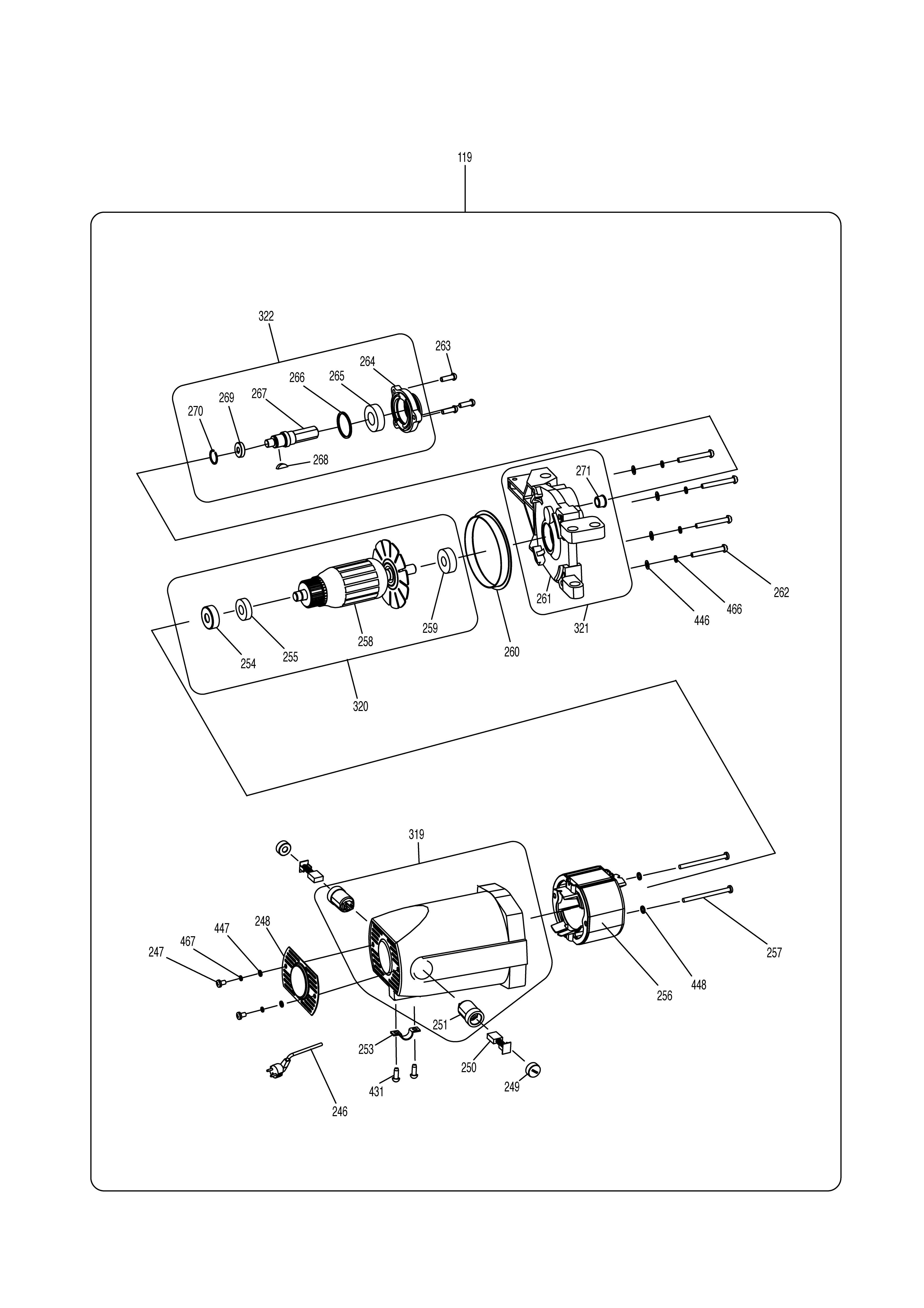 Pièces détachées Scie sur table Makita MLT100