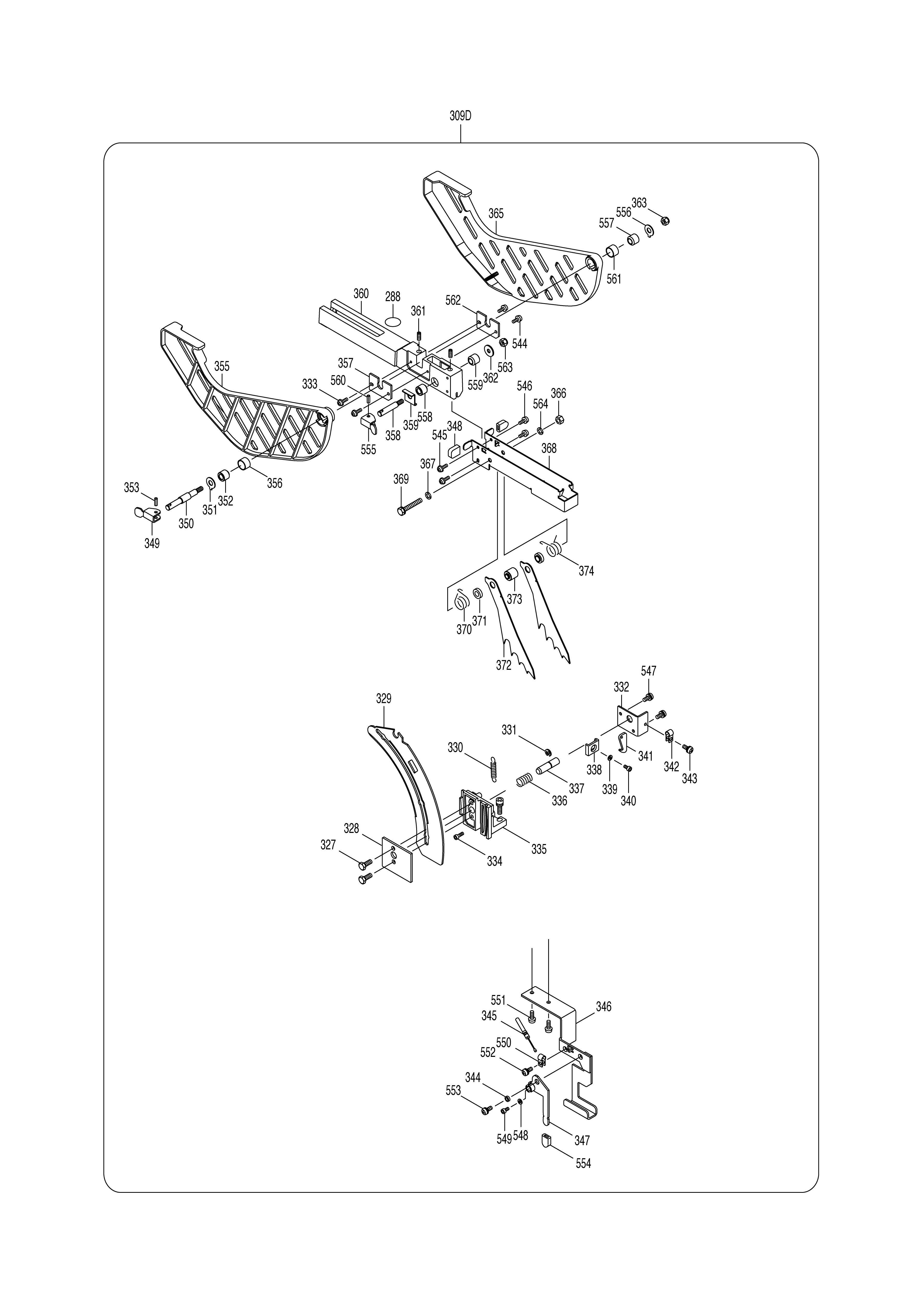 Pièces détachées Scie sur table Makita MLT100