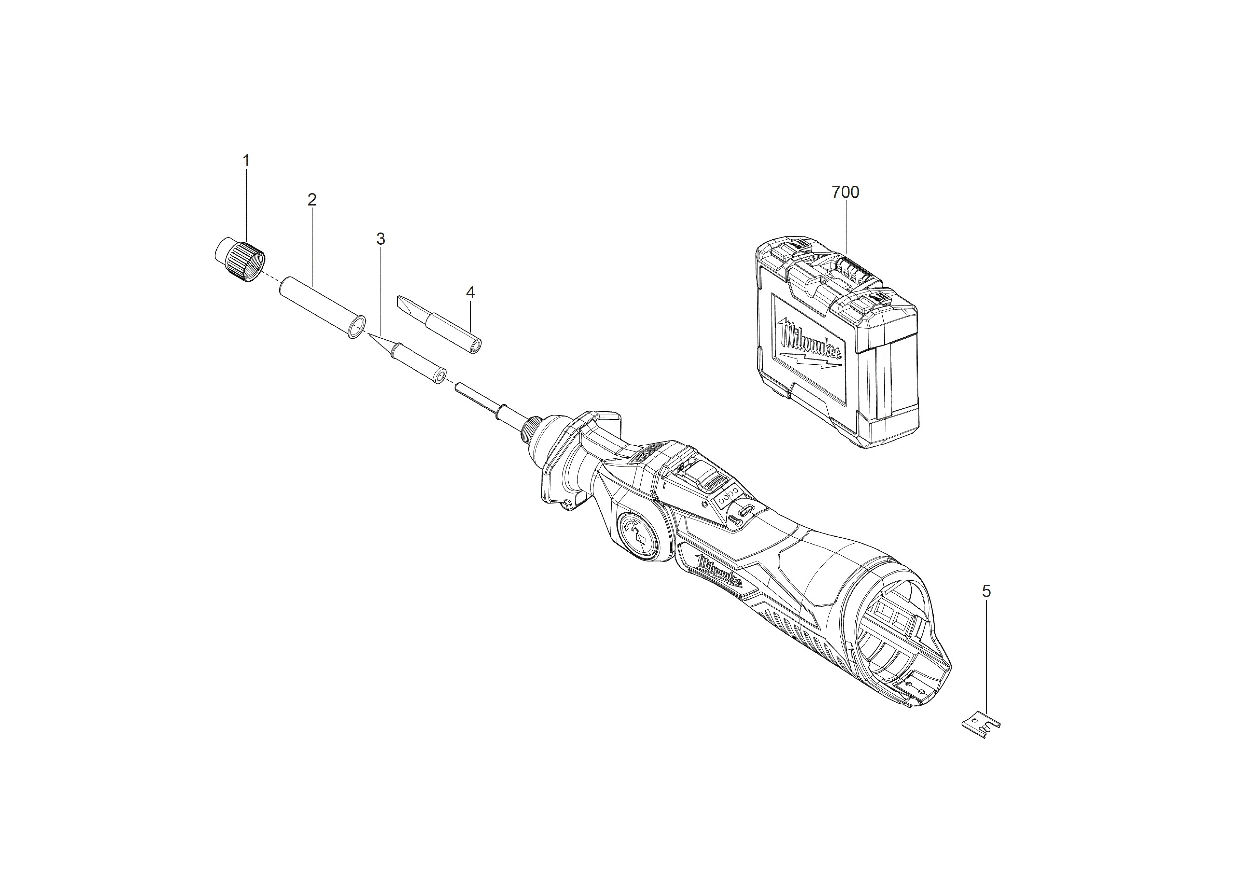 Pièces détachées Fer à souder Milwaukee M12 SI - 467090
