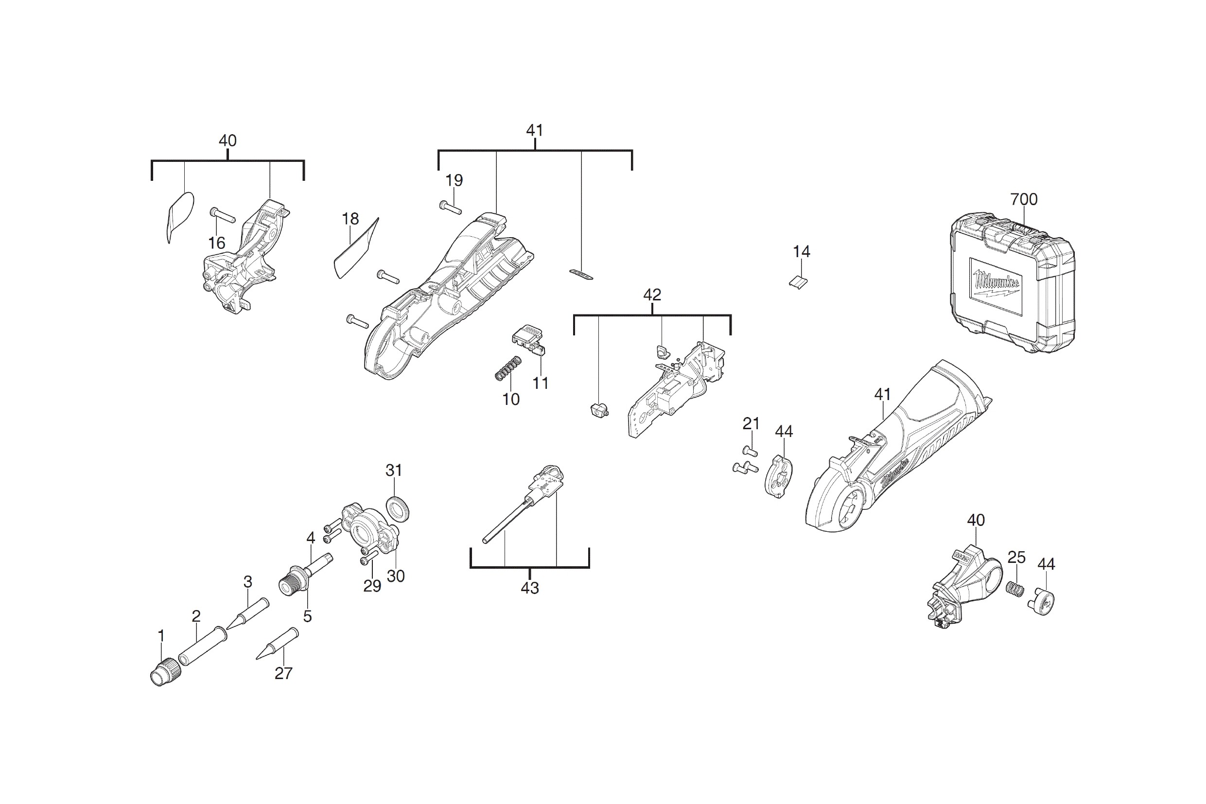 Pièces détachées Fer à souder Milwaukee M12 SI - 481356