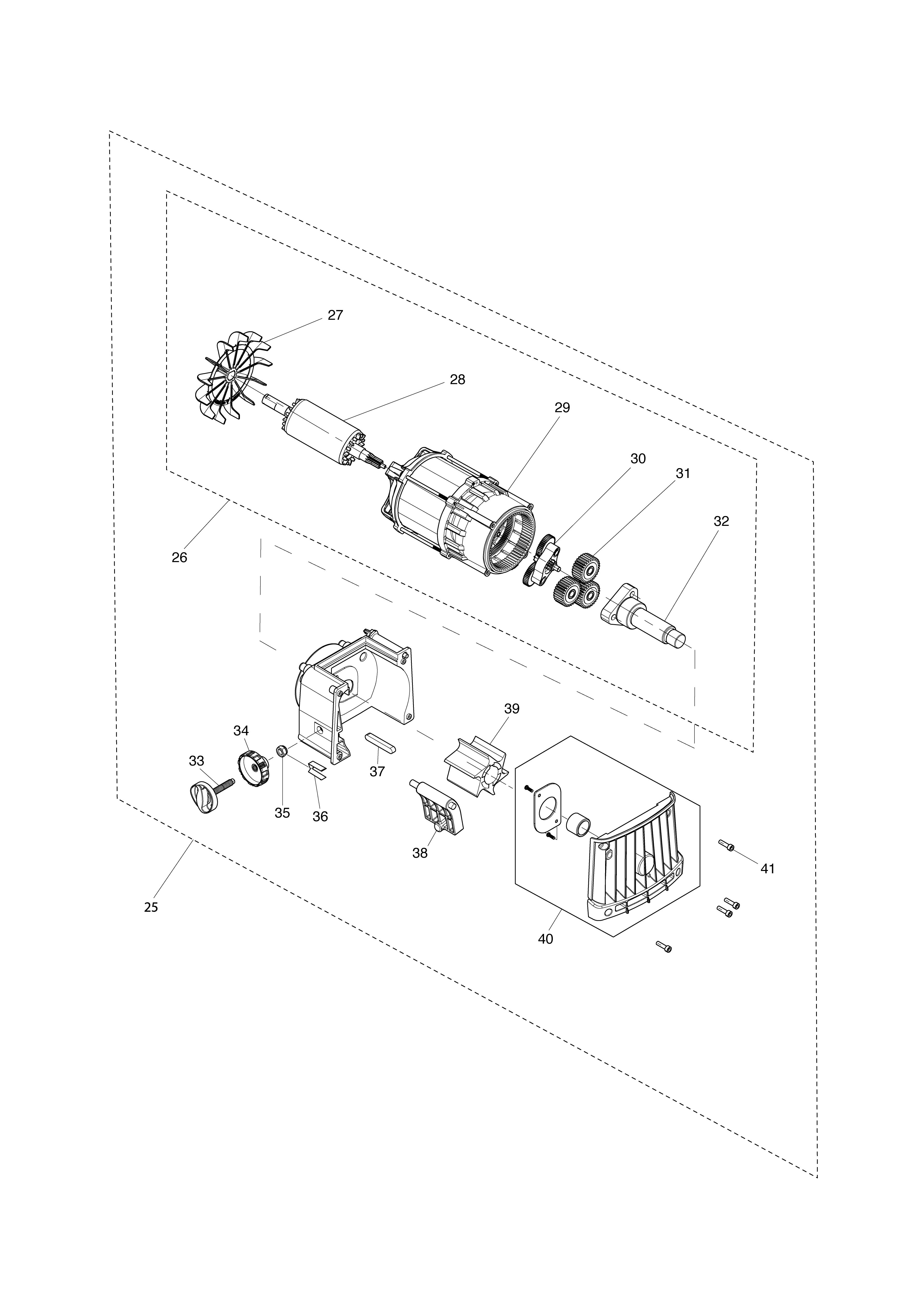 Pièces détachées Broyeur électrique Makita UD2500