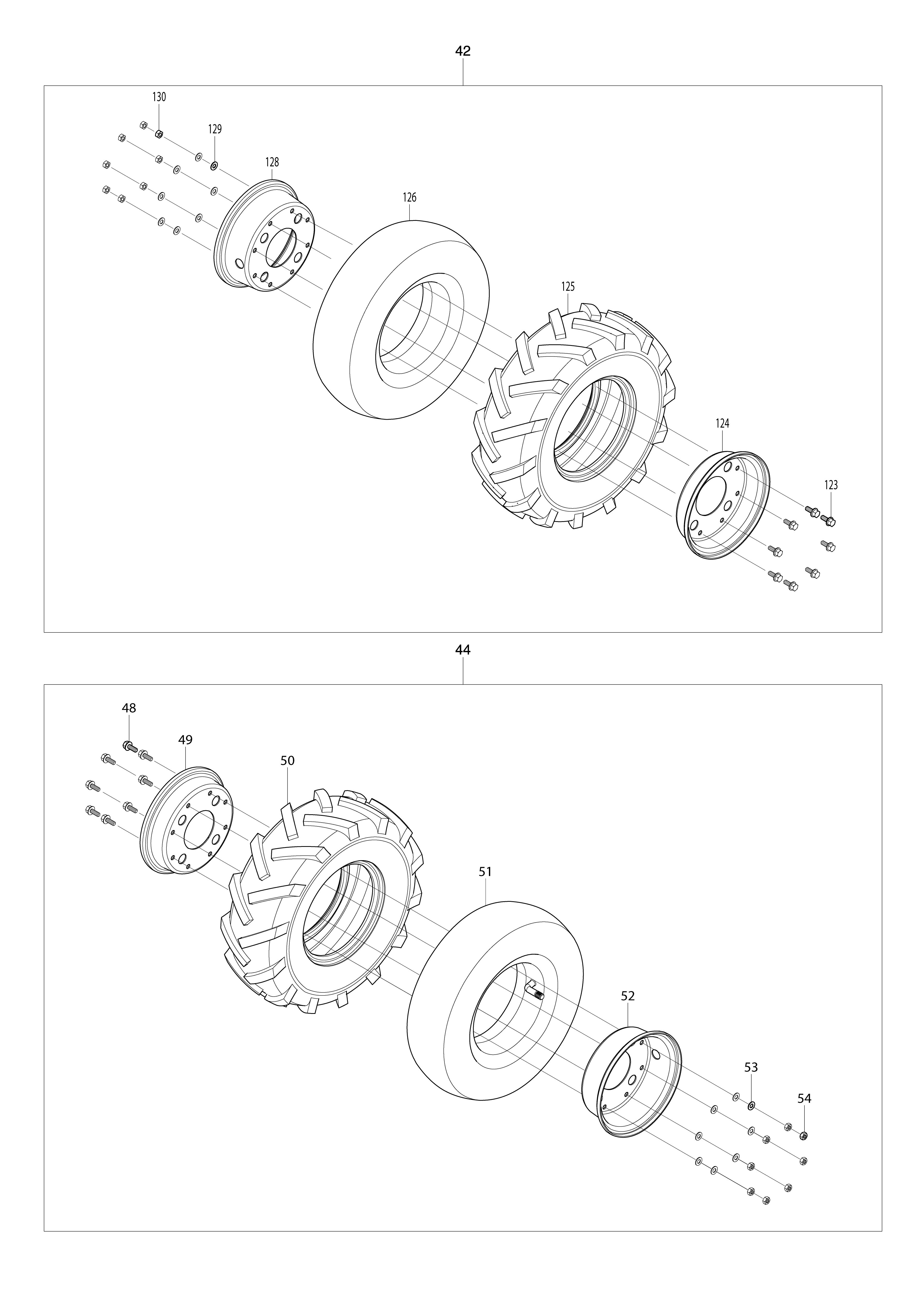 Pièces détachées Brouette à assistance Makita DCU601