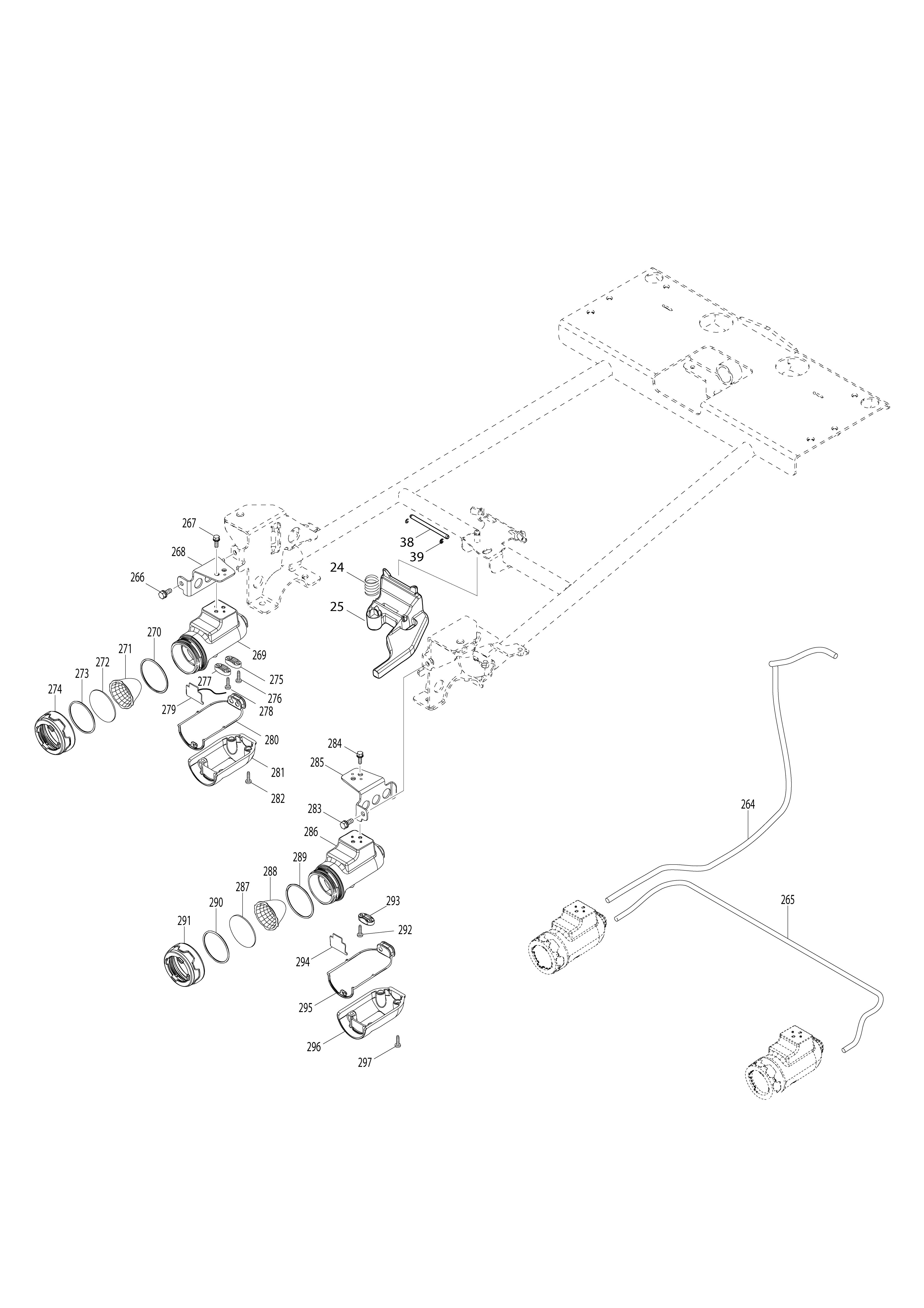 Pièces détachées Brouette à assistance Makita DCU601