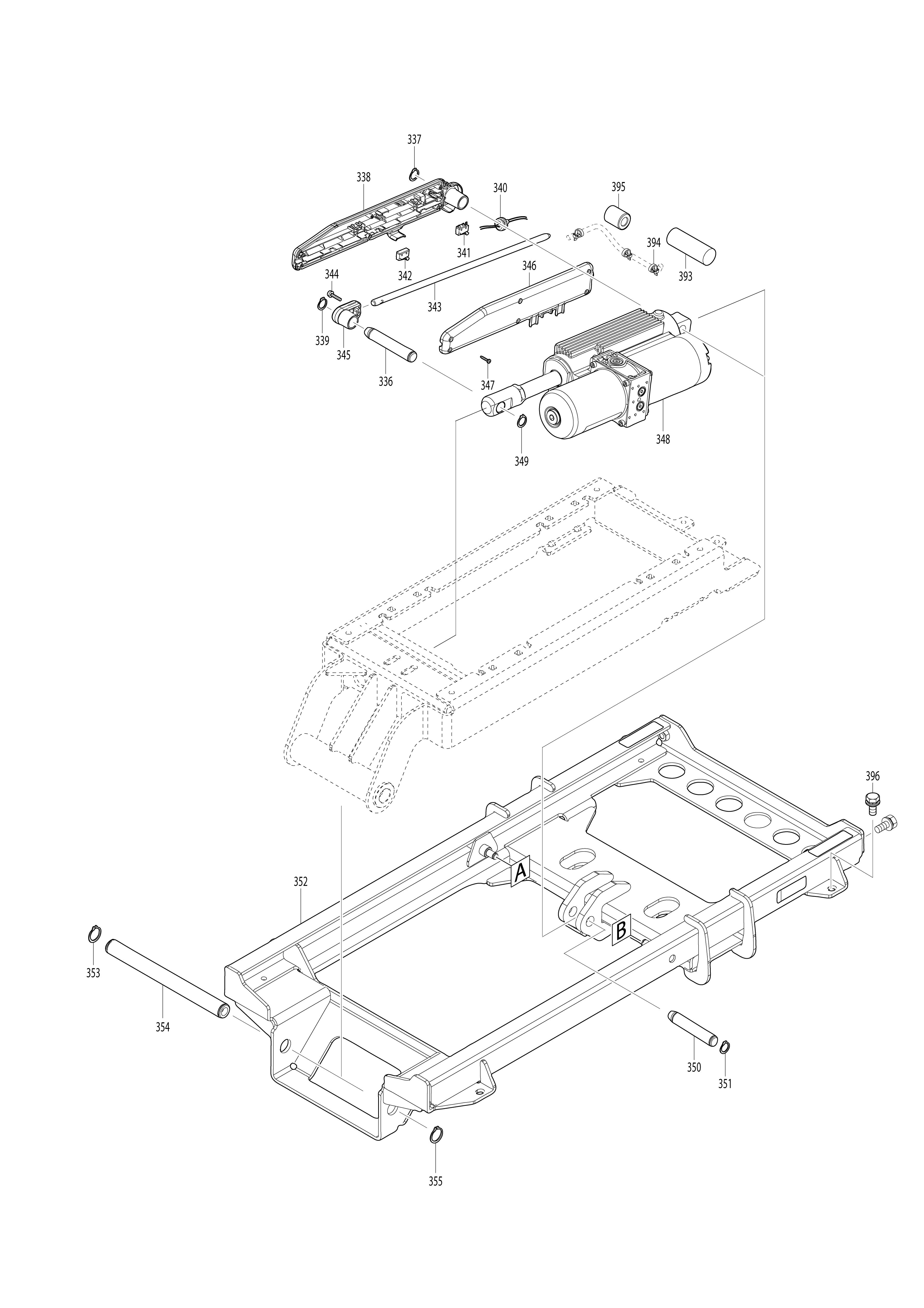Pièces détachées Brouette à assistance Makita DCU602