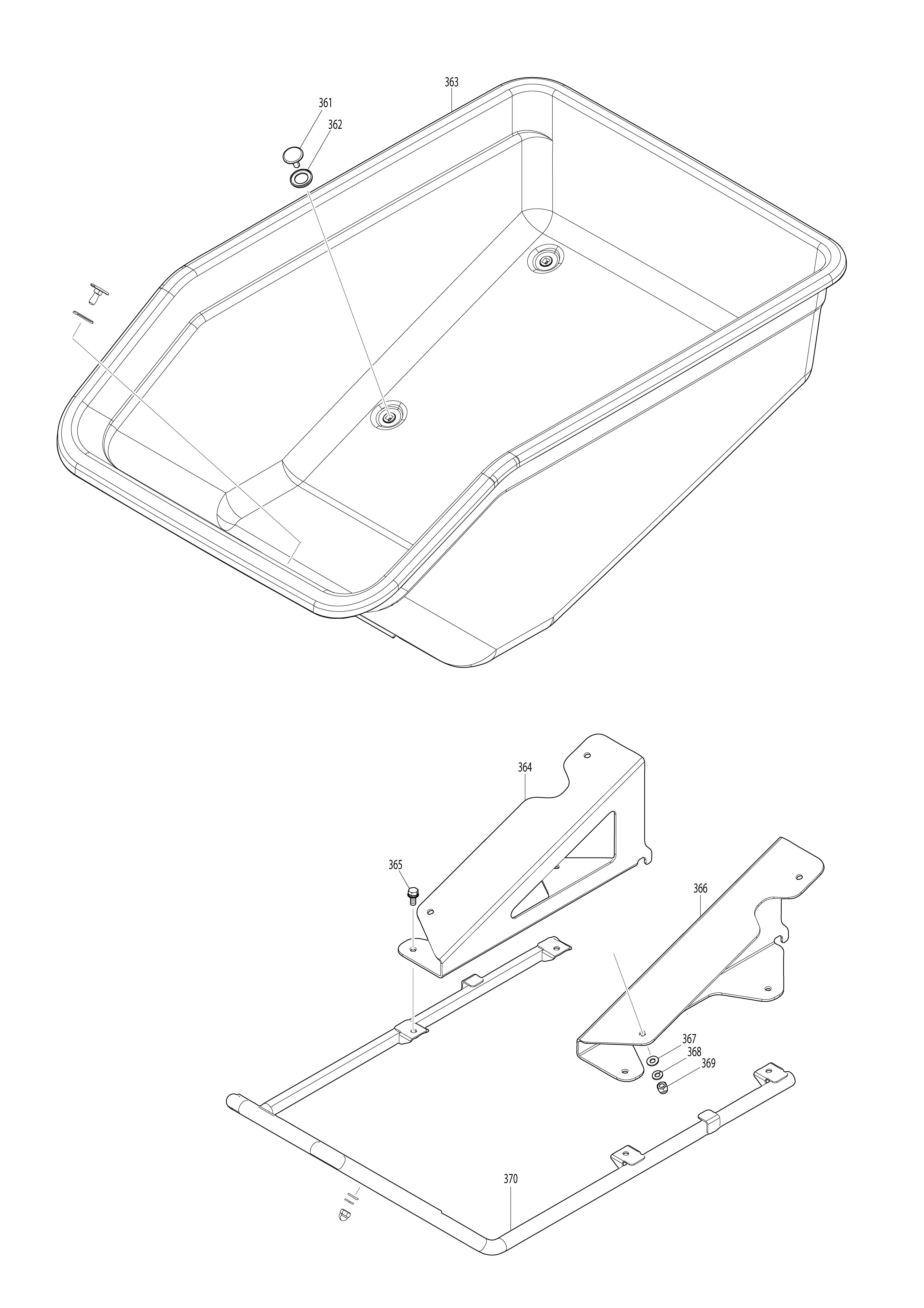 Pièces détachées Brouette à assistance Makita DCU602