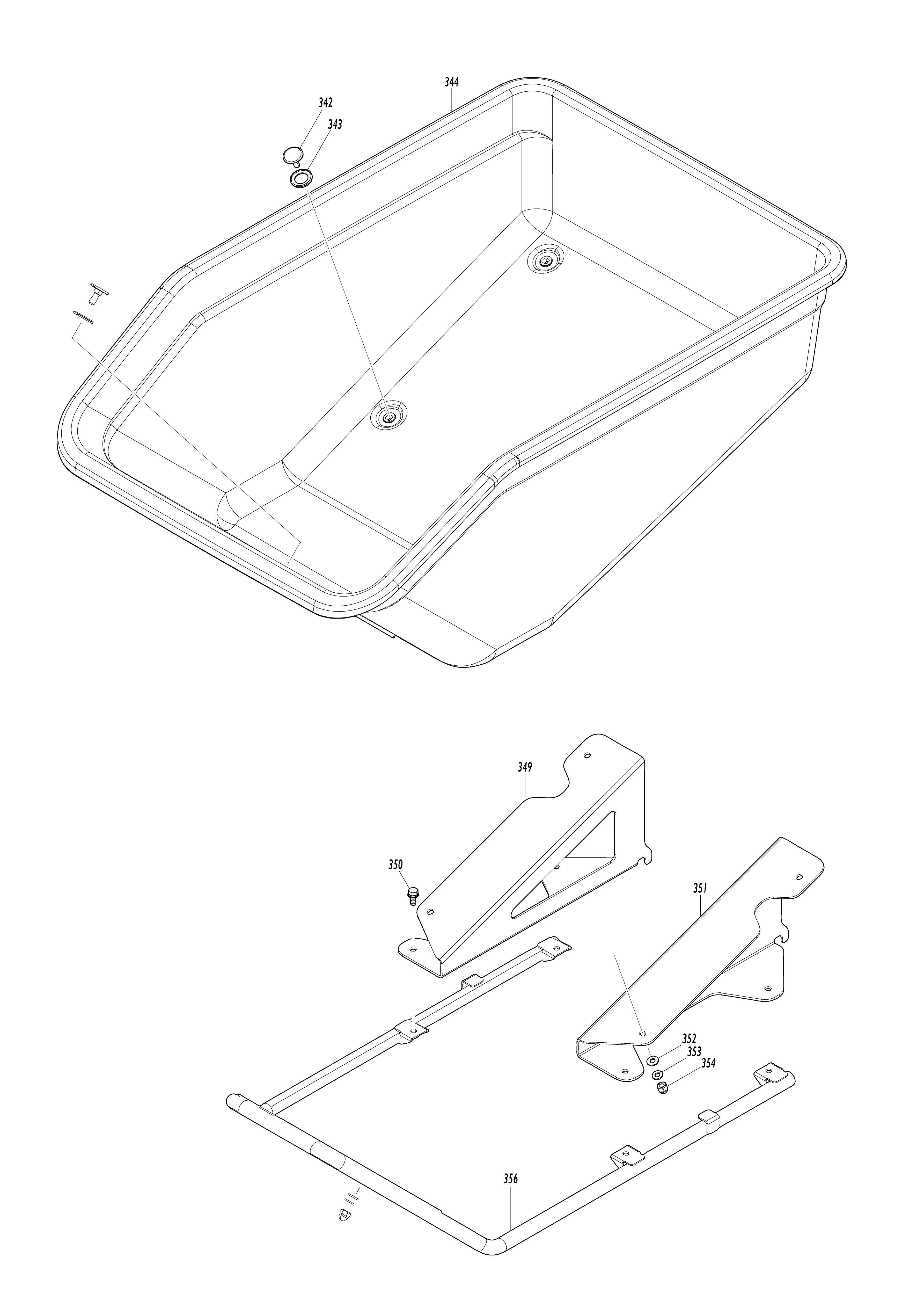 Pièces détachées Brouette à assistance Makita DCU603
