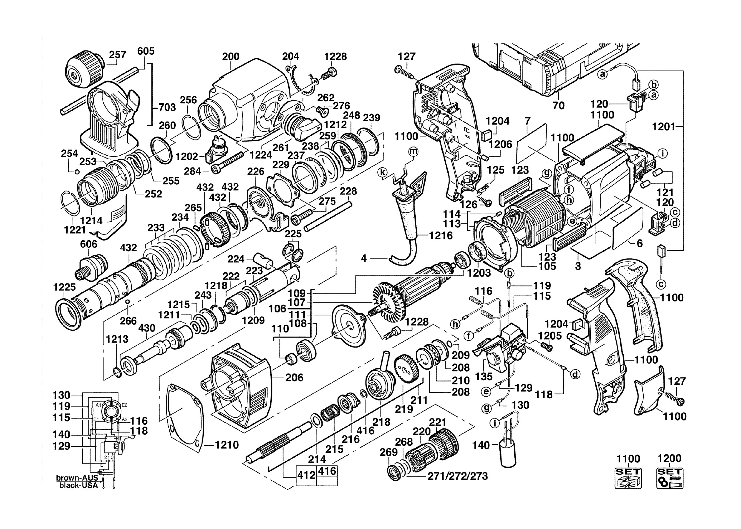 Pièces détachées Perforateur AEG PN3000X2 - 379901