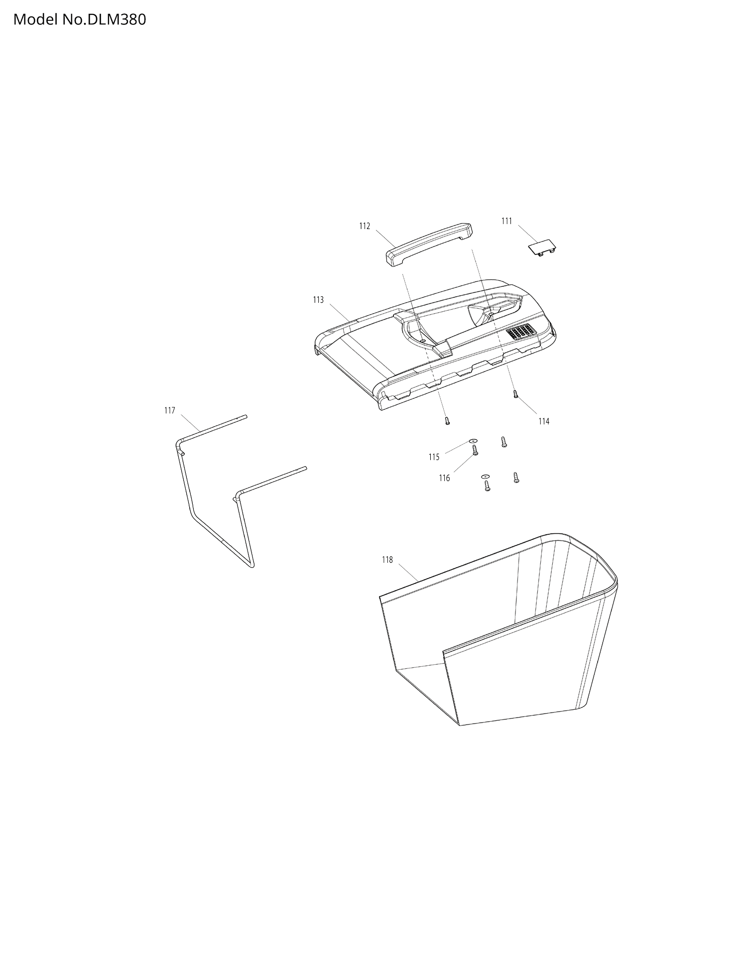 Pièces détachées tondeuse Makita DLM380