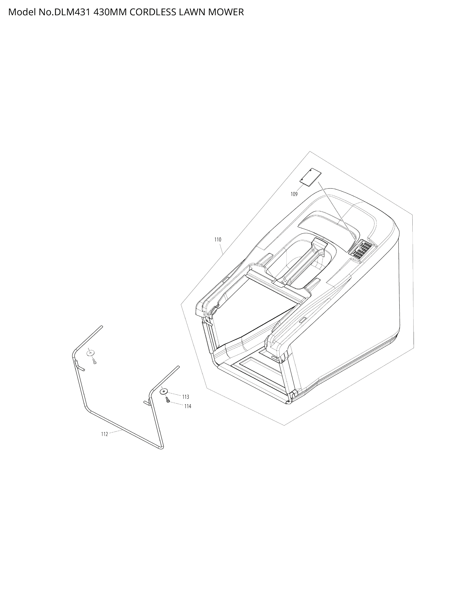 Pièces détachées tondeuse Makita DLM431